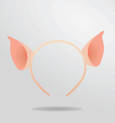 Pig ears. vector illustration