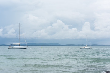 Obraz premium Yacht and Sea