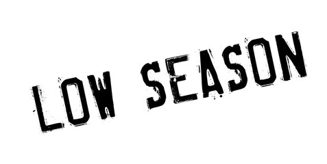 Low Season rubber stamp. Grunge design with dust scratches. Effects can be easily removed for a clean, crisp look. Color is easily changed.