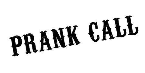 Prank Call rubber stamp. Grunge design with dust scratches. Effects can be easily removed for a clean, crisp look. Color is easily changed.