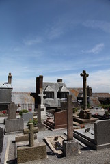 Le petit cimetière du Mont-Saint-Malo.