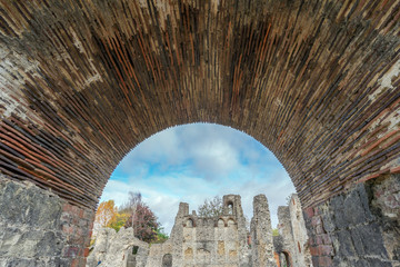 Winchester ruin architecture at Wolvesey Castle