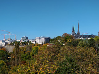 View of the city fall, Luxembourg