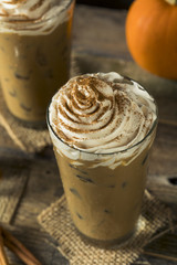 Sweet Iced Pumpkin Spice Latte