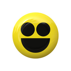 gelbes rundes lachendes smiley yellow round laughing smiley