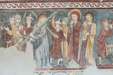 Obraz na płótnie Canvas Fresken in St. Georg bei Rhäzüns, Graubünden