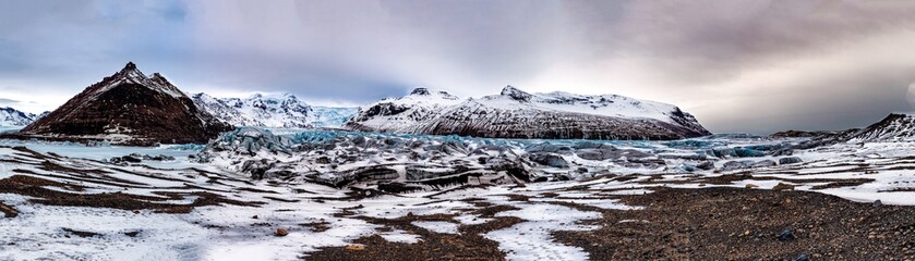 Panorama of Svinafellsjökull