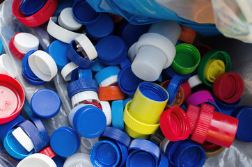 Rainbow plastic caps