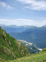 Fototapeta premium Mountain in Kaukasus, Red Valley, 2017