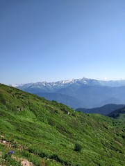 Obraz premium Mountain in Kaukasus, Red Valley, 2017