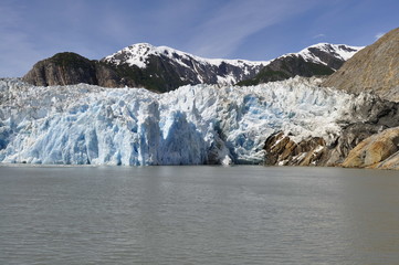 Glacier in Tracy Arm Fjord, Alaska, USA