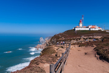 Fototapeta na wymiar Cabo da Roca - Leuchtturm; Portugal