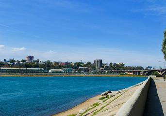 embankment of the Angara River