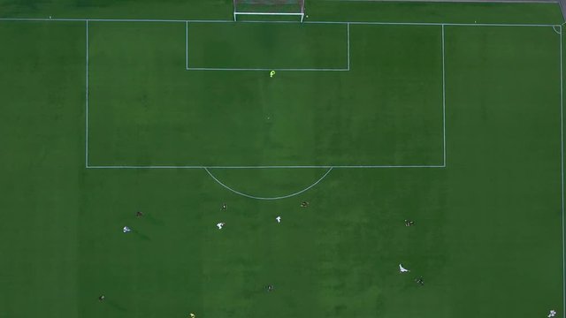 aerial view of football