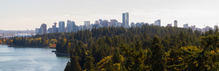 Naklejka premium Panorama of Stanley Park, Vancouver