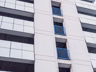 Fassade eines Parkhauses