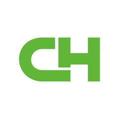 Obraz premium ch logo initial letter design template vector