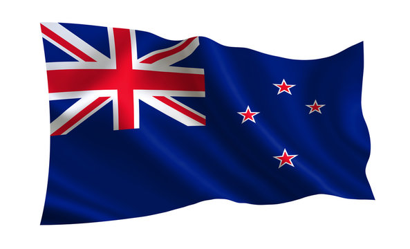 New Zealand flag. A series of flags of the world.