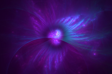 Fototapeta premium 3D rendering abstract fractal light background