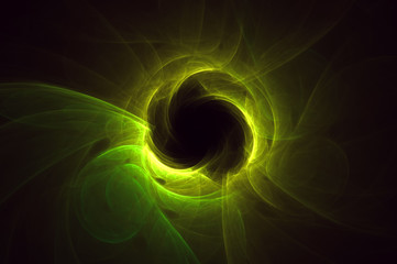 3D rendering abstract fractal light background