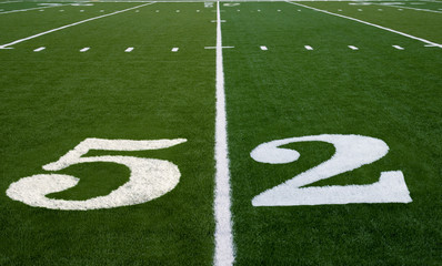 Football Field 52 Yard Line