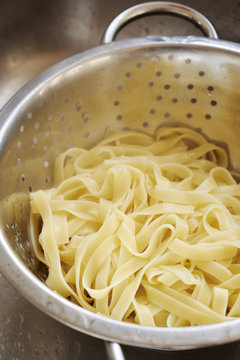 Pasta draining