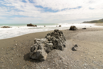 Waves Crashing, New Zealand