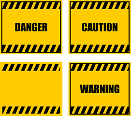 danger, caution, warning, sign