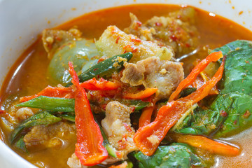 Hot Spicy curry with pork