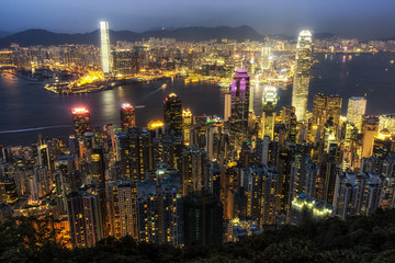 Fototapeta premium hong kong skyline
