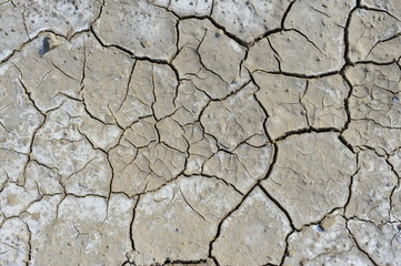 Dry soil cracking