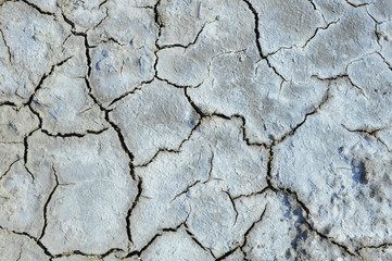 Dry soil cracking