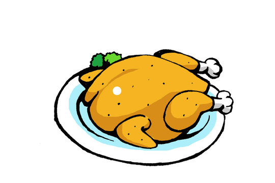 recommend clip art: ローストチキン