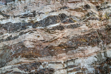 Struktur einer Felswand