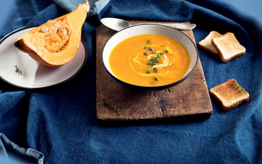 Traditional pumpkin soup