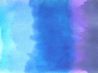 abstract blue tone watercolor painting background sky, cloud, water, sea, ocean