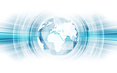 Abstract future technology concept background with various , vector illustration