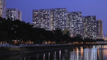 Fototapeta premium Hong Kong public housing building