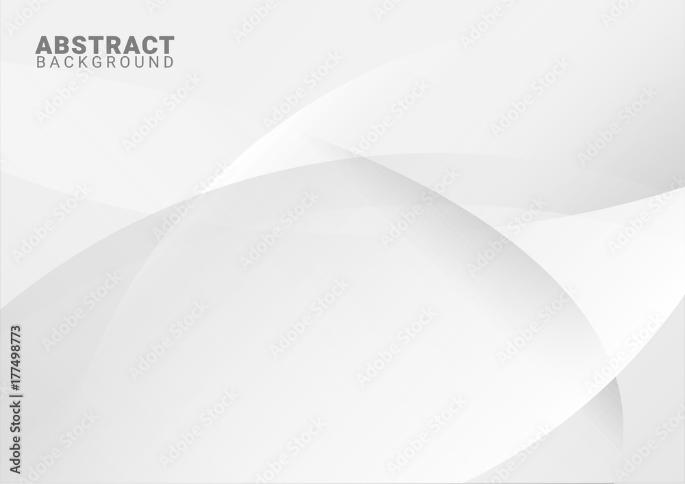 Poster abstract white background with smooth lines