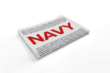 Navy on Newspaper background