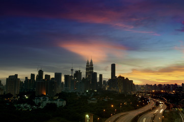 Fototapeta premium Kuala Lumpur night