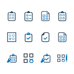 Checklist Icons (Blue Version)