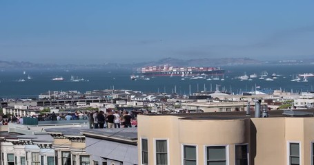 San Francisco Bay View during Blue Angels Air show