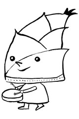 筆絵キャラ　タケノ子