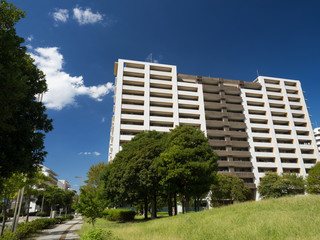 幕張の高層マンション街