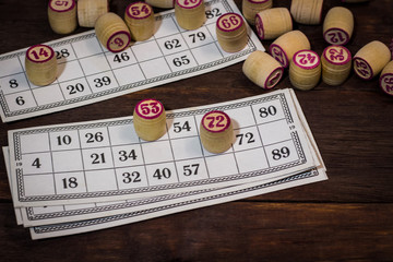 Vintage lotto background.
