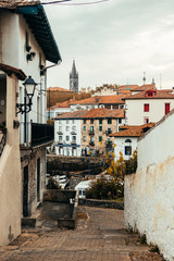 beautiful fishing town of mundaka at basque country