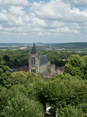 Fototapeta na wymiar Cimetière de Montfort l'Amaury