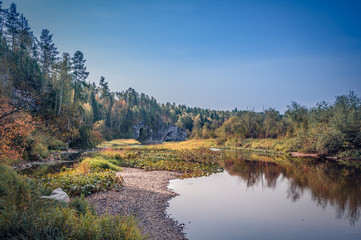 water autumn ural