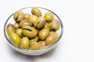 aceitunas partidas